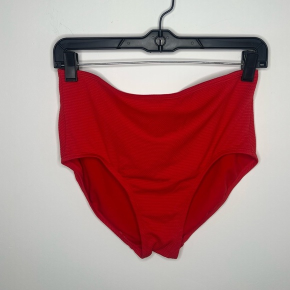 Kona Sol High-Waist Red Bikini Bottom Size Medium - Picture 1 of 7